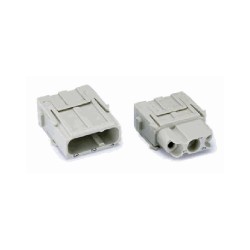 Insert HM modulaire, Raccordement à Sertir, femelle, 3 pin, 40A, Polycarbonate 